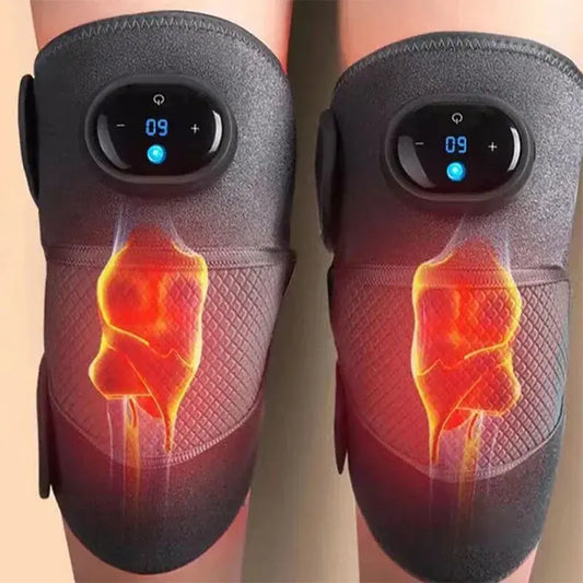 Heating and vibration knee massager pad, perfect for soothing joint pain and stiffness