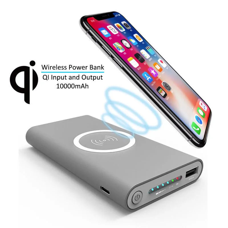 Sleek and compact wireless power bank compatible with multiple devices