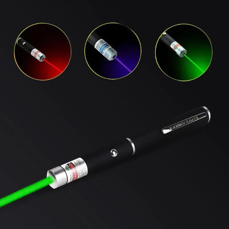 Long-range laser pointer with high intensity, ideal for clear, focused beams