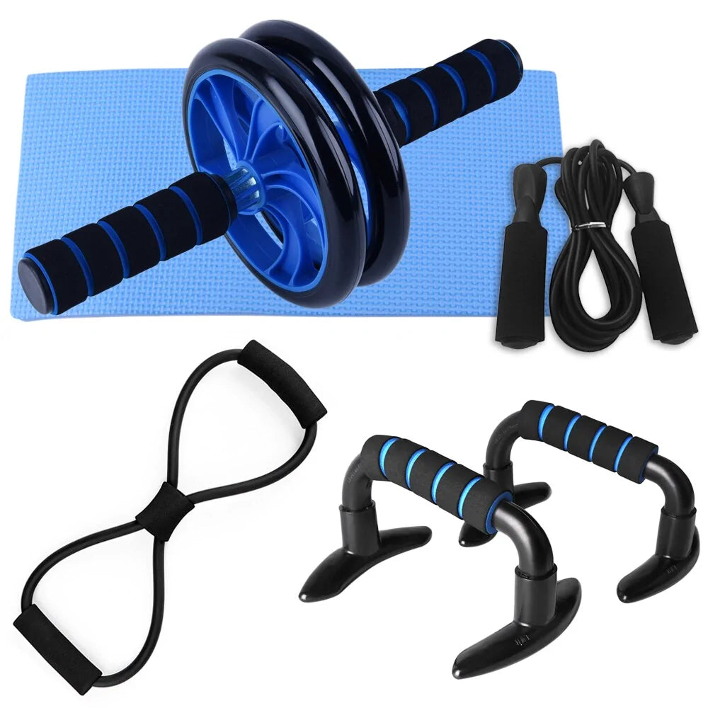 Durable home fitness set with adjustable resistance, catering to personalized workouts