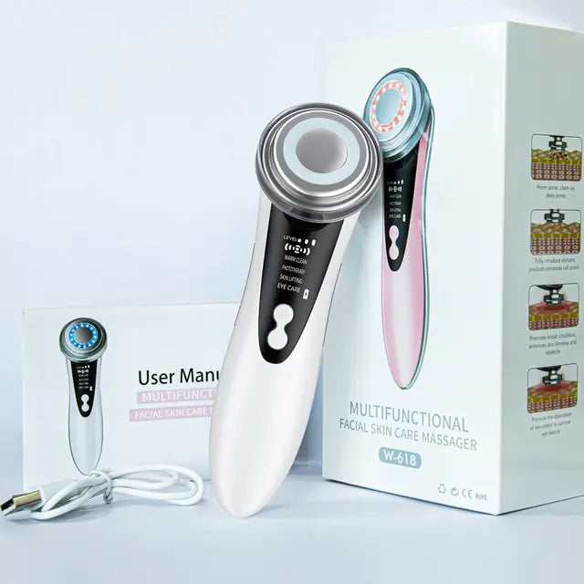 Anti-aging and wrinkle-reducing facial massager