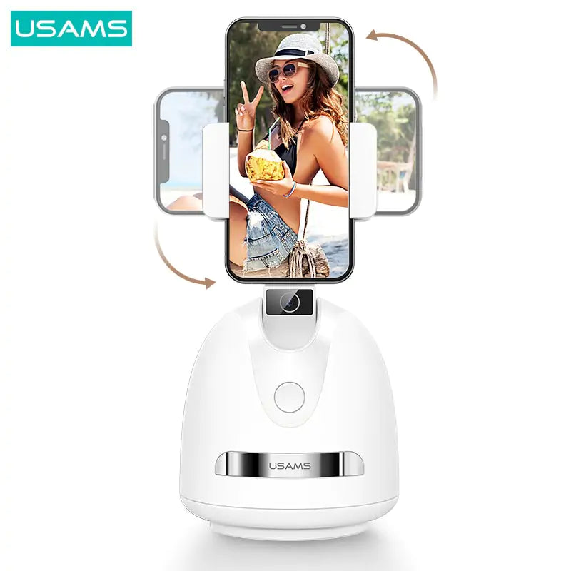 Smart face tracking phone holder for hands-free video recording and streaming