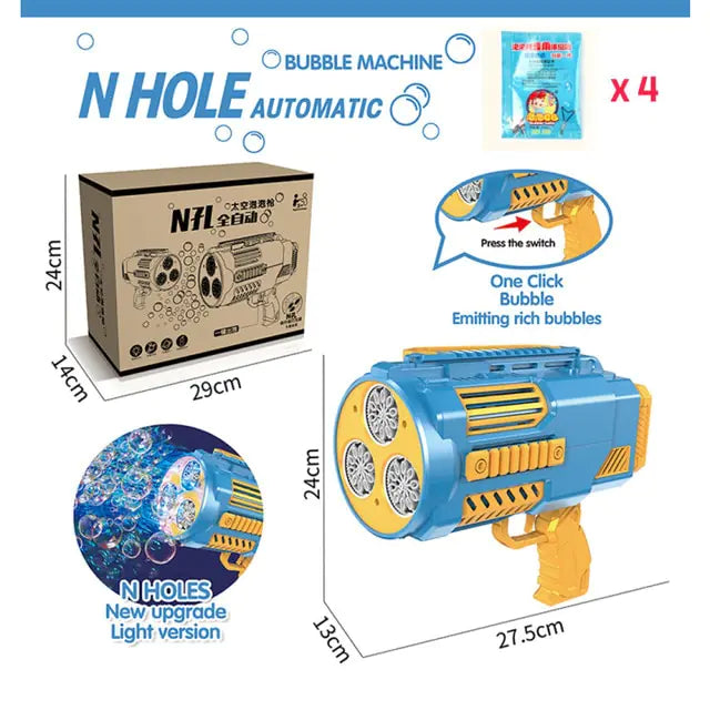 Battery-operated supper bubble machine for flexible use anywhere