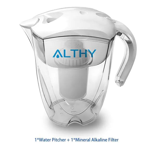 Refresh with ALTHY's alkaline mineral water pitcher