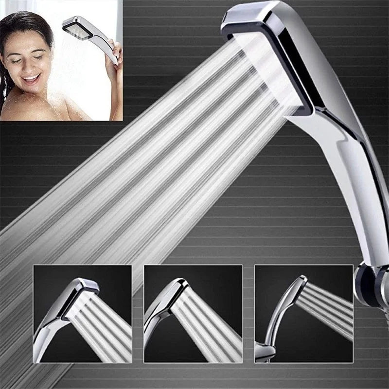 High-pressure 300 holes shower head for an invigorating shower experience