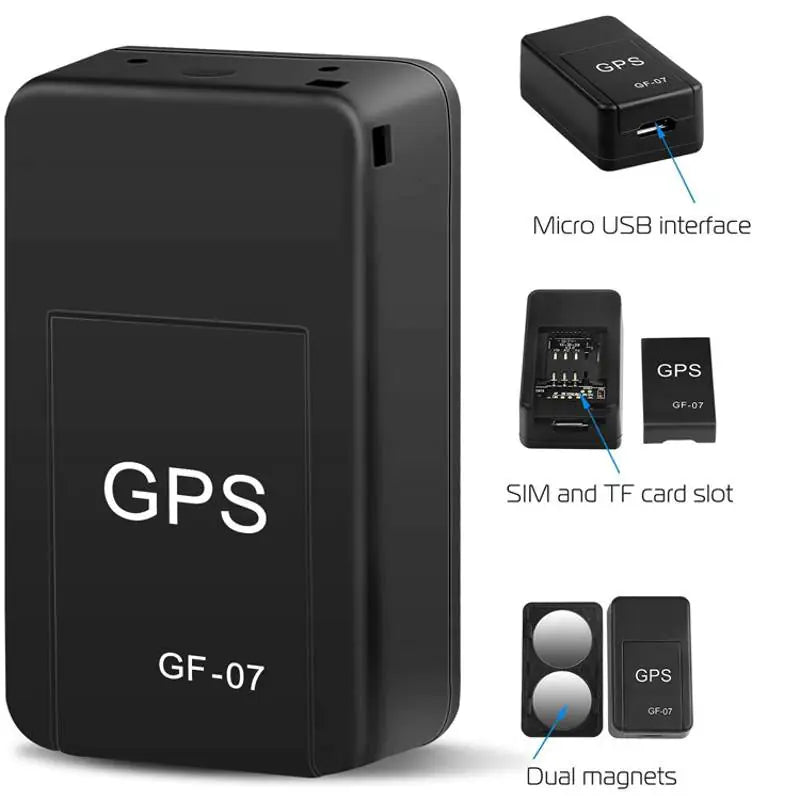 Compact GPS tracker for car security and theft prevention