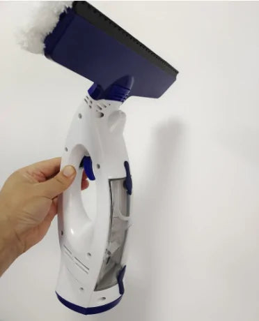 High-tech window cleaning machine for easy and thorough home or office use