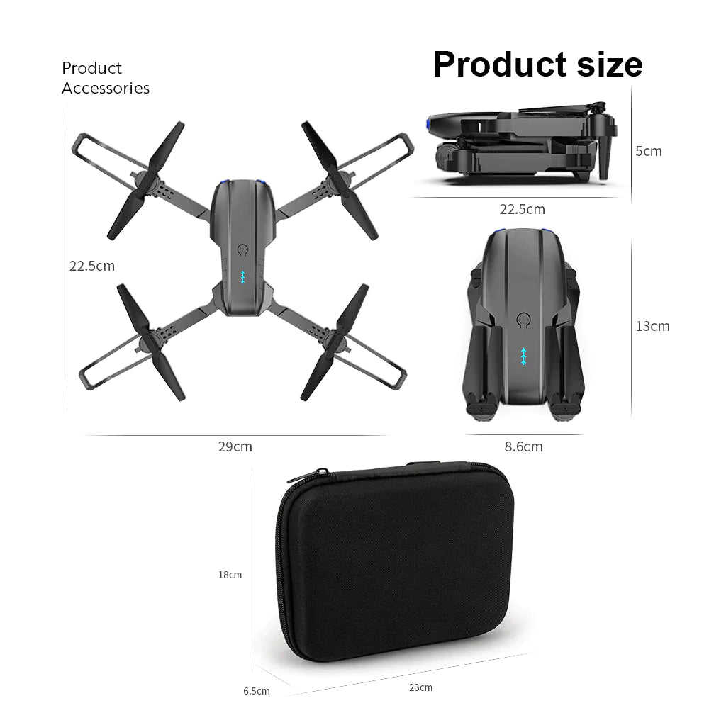 Drones Quadcopter 5G 4K GPS Drone X Pro: The Ultimate Aerial Experience with Dual HD Cameras