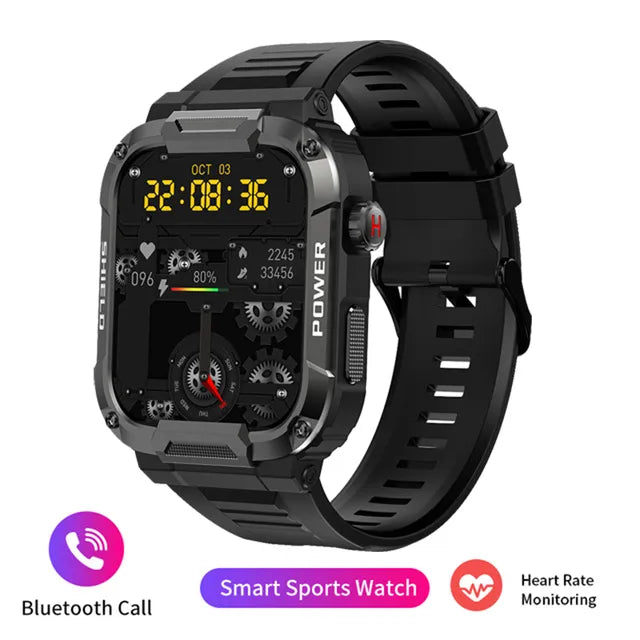 Military-grade smart watch with long battery life and robust build