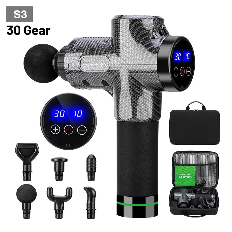 Powerful high-frequency massage gun, perfect for athletes and fitness recovery