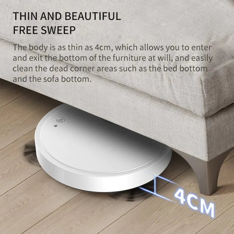 Smart Robot Vacuum Cleaner with Powerful Suction and Floor Mapping