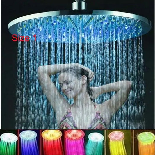 Color-changing RGB LED shower head for a fun and vibrant shower experience