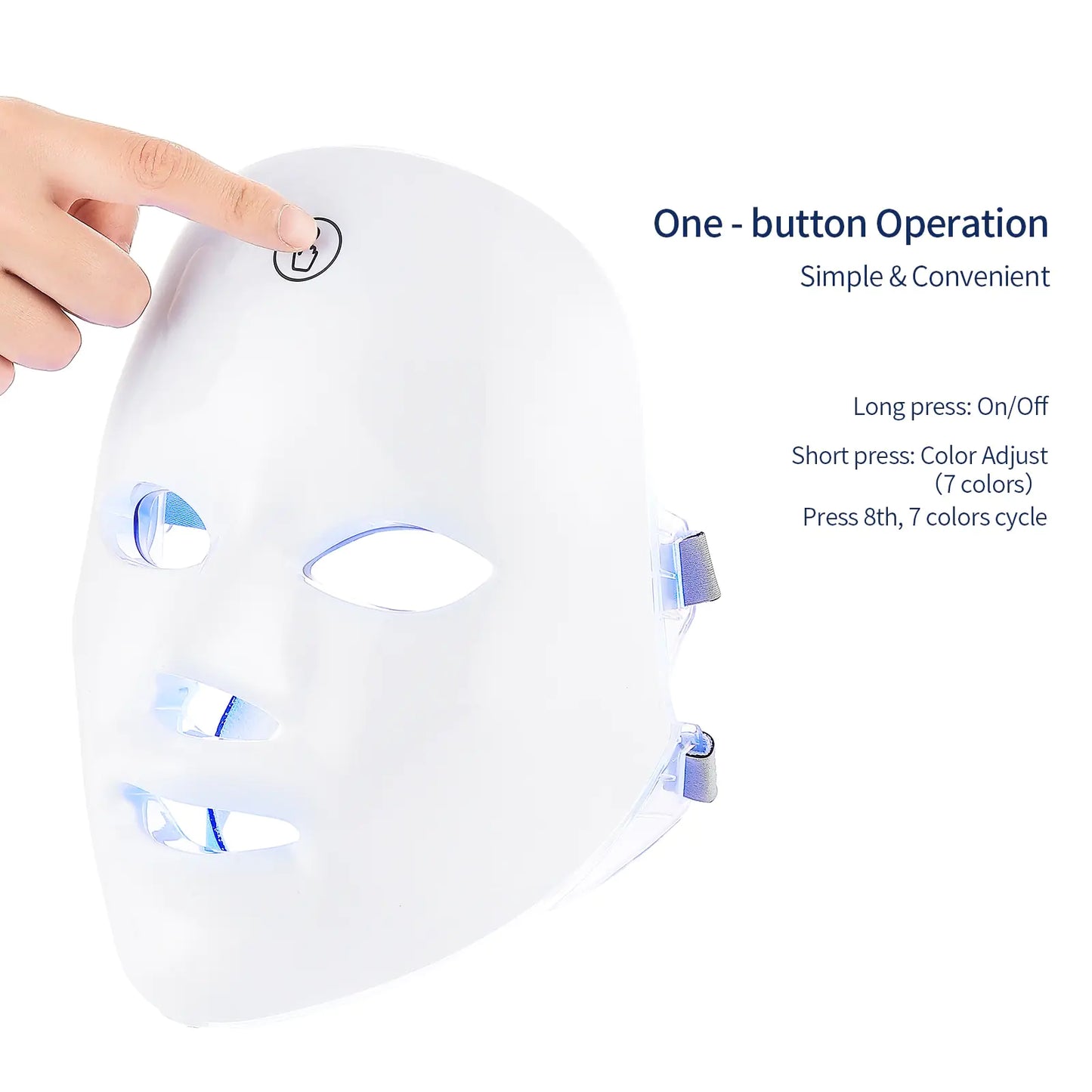 Ergonomic LED Face Mask for Youthful, Radiant Skin