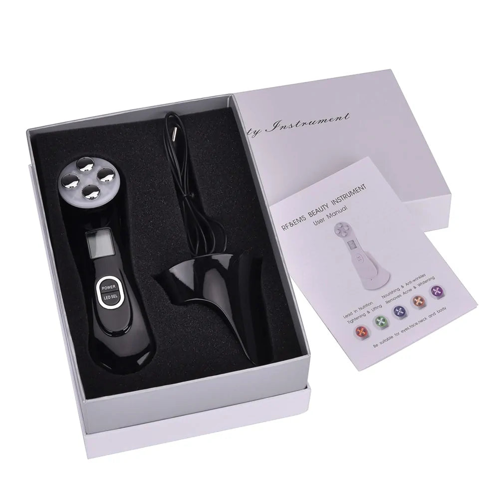 Advance facial rejuvenation and skin  tightening device with LED therapy