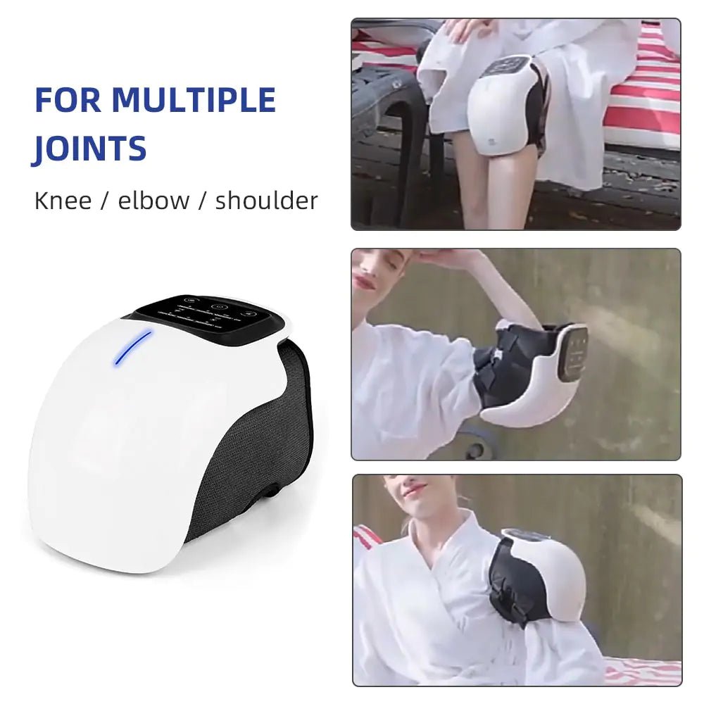 Advanced knee massager with heat therapy and vibration settings