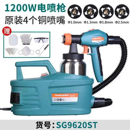 East-to-use paint spraying machine with ergonomic handle design 