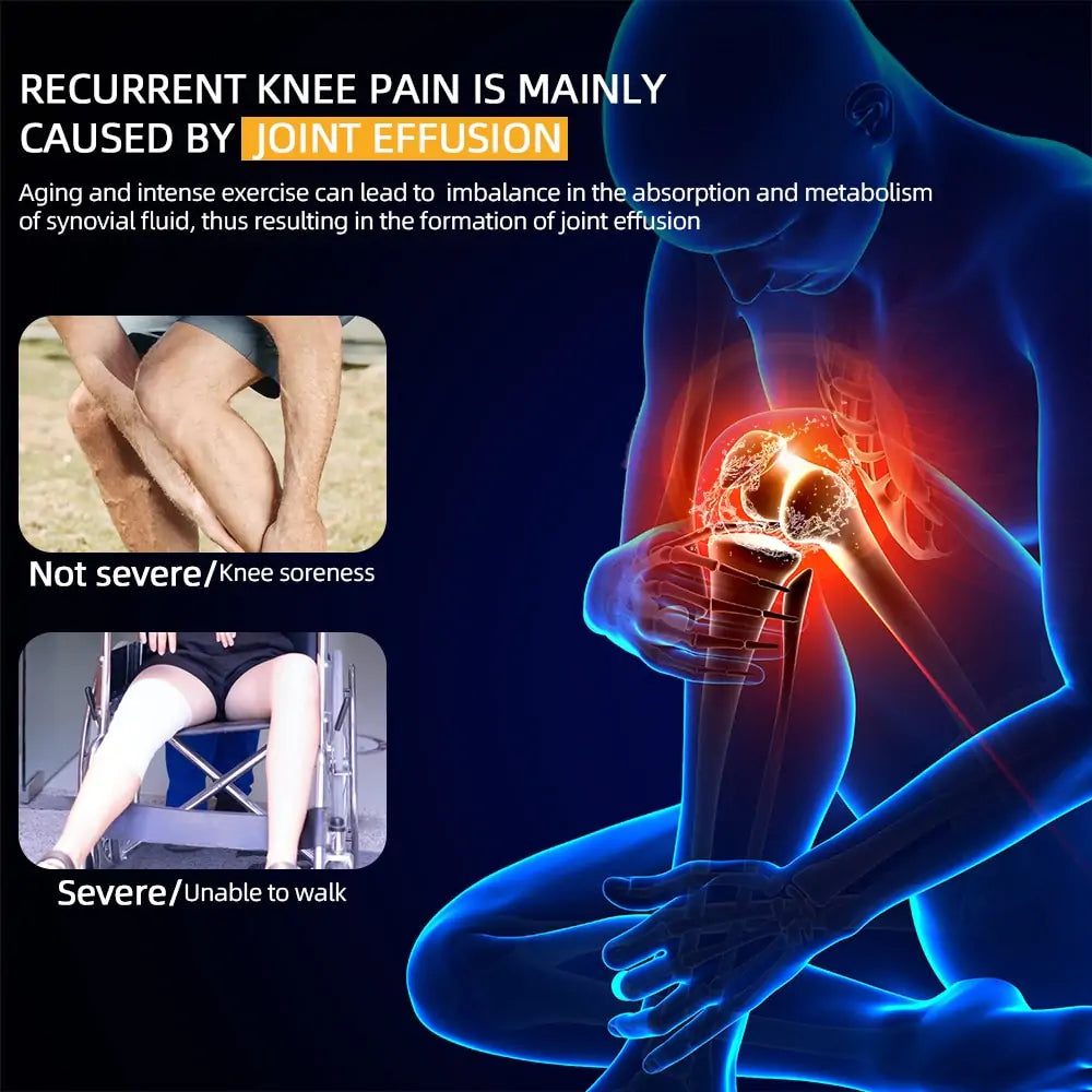 Rechargeable knee massager for soothing joint and muscle discomfort