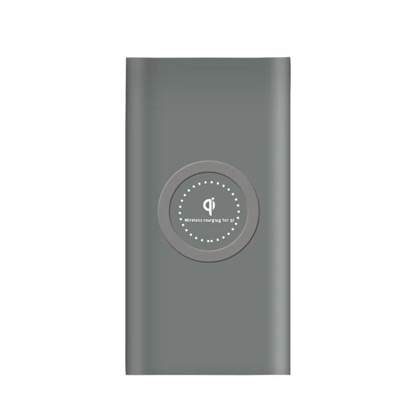 Rechargeable wireless power bank with LED battery indicator for easy monitoring