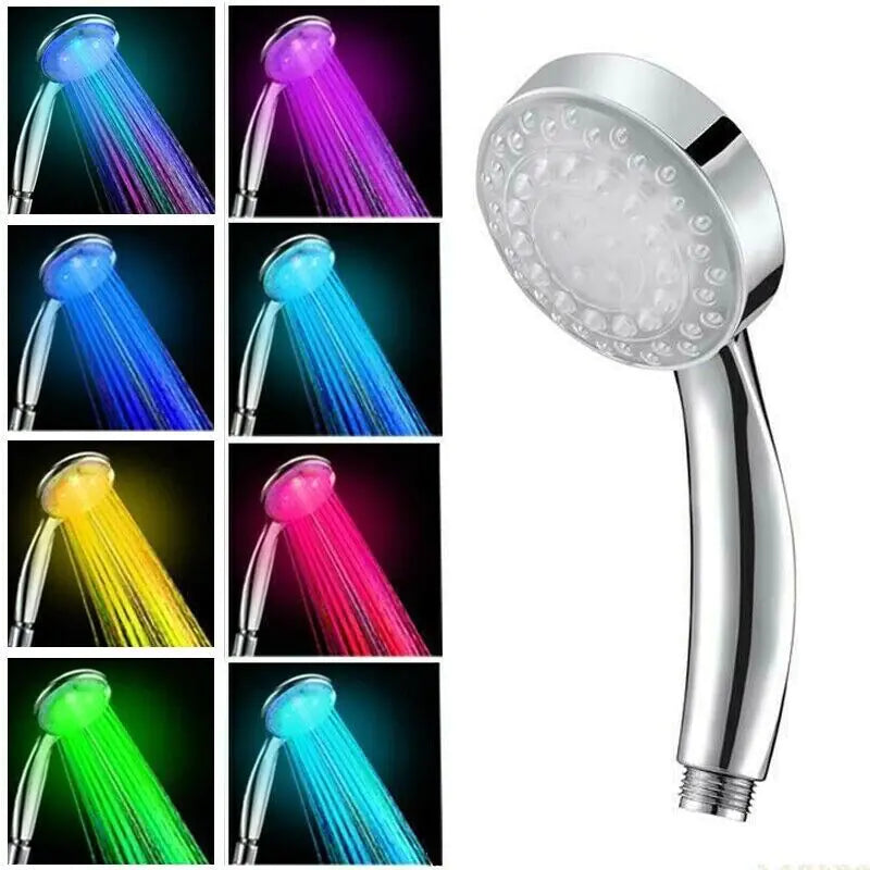 Easy-to-install 7-color LED shower head that adds flair to any bathroom