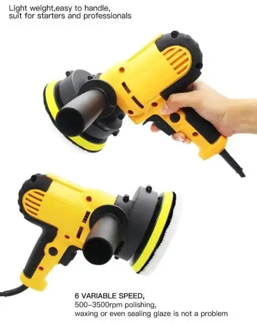 Durable electric car polisher with variable speed settings