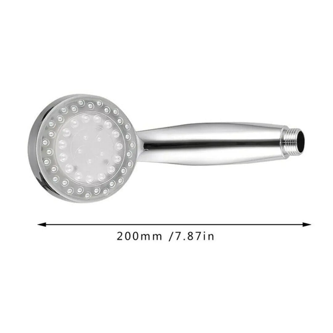 No battery needed 7-color changing LED shower head for an eco-friendly option