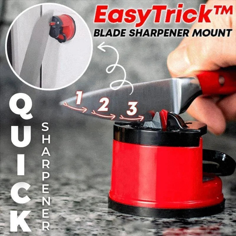 Portable knife sharpener with ergonomic handle, providing safe and comfortable sharpening