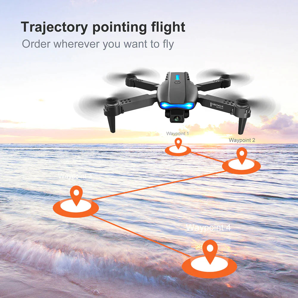 4K HD Dual Camera Drone with GPS and Foldable Design for Travel-Friendly Use