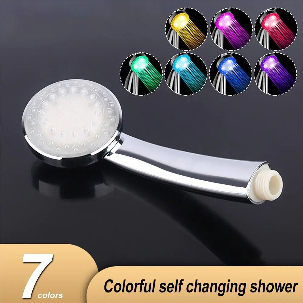 Vibrant 7-color LED shower head, delivering a spa-like experience in your home bathroom