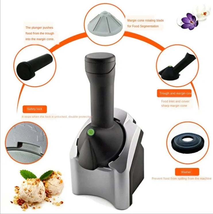 Home made Ice cream Maker for Turning Frozen Fruit into Creamy Treats