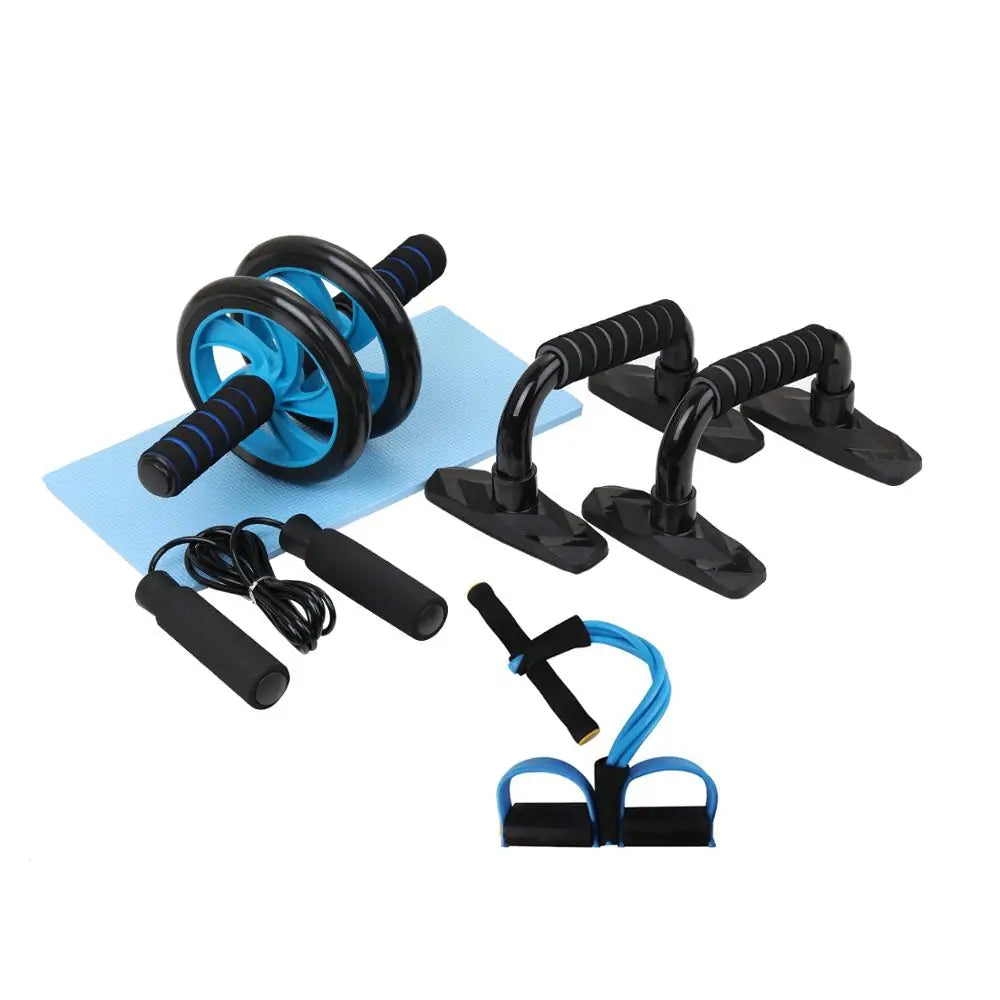 Space-saving fitness equipment set, ideal for home workouts ad muscle building