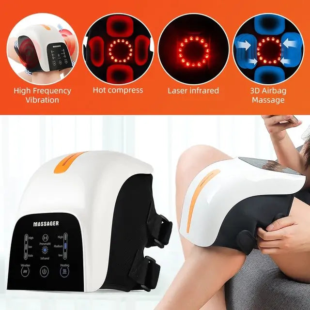 Ergonomic smart knee massager for enhanced blood circulation and relief