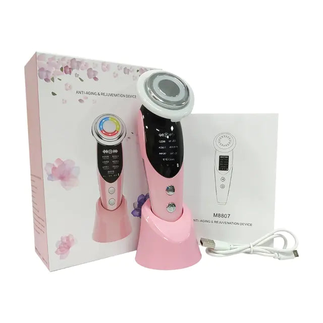 Facial massager with anti-aging and toning features for radiant skin