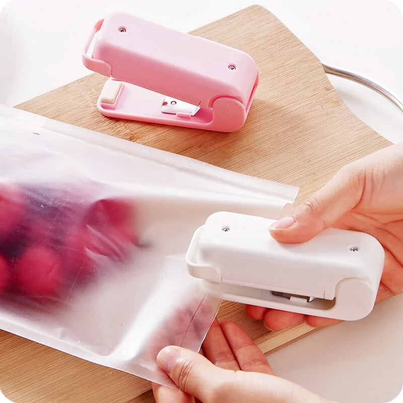 Compact food bag sealing machine, perfect for keeping food fresh and secure