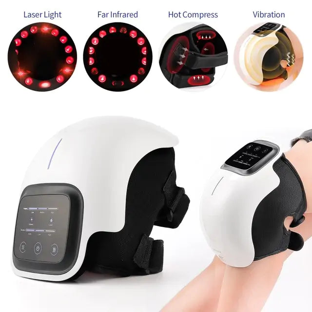 User-friendly knee massager with a built-in heating system