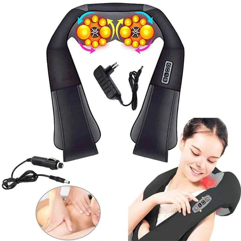 Portable home and car electrical body massager, perfect or stress relief on the go