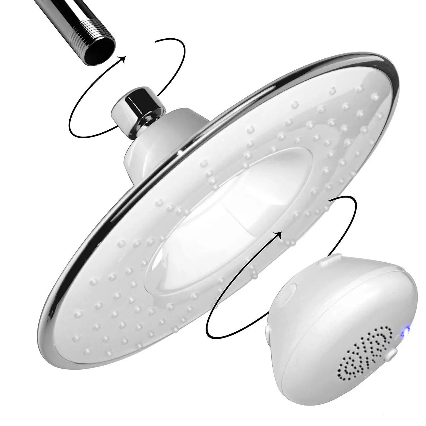 Detachable shower head with easy-to-clean design and flexible hose