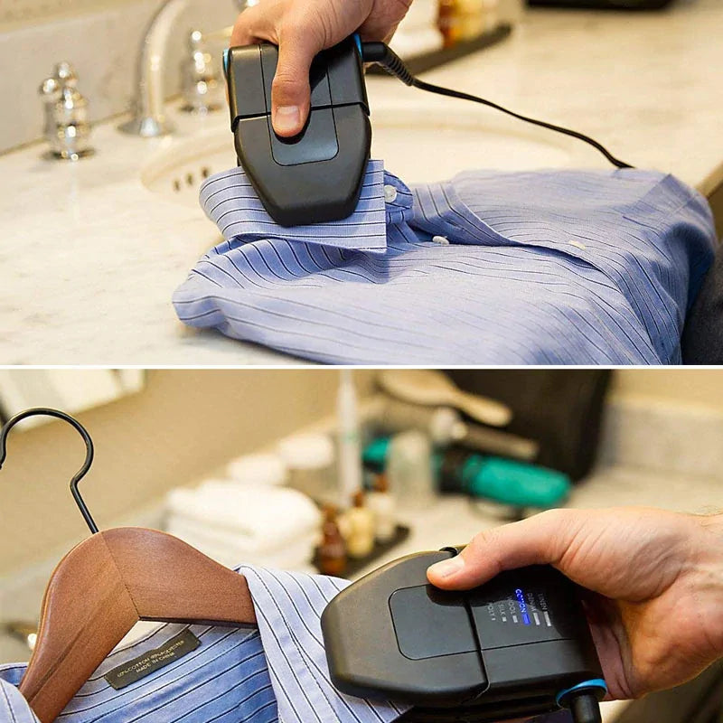 Travel-Friendly Folding Iron with Adjustable Temperature Settings