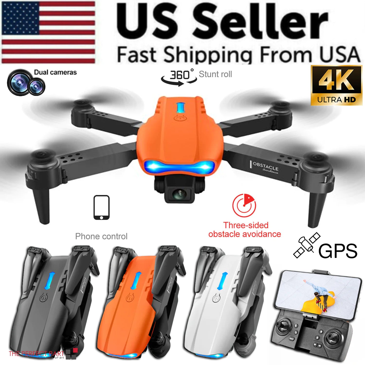 Drone quadcopter 5G 4K GPS with HD Dual Camera for High-Quality Aerial Shots