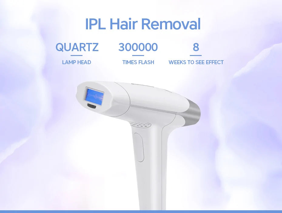 Professional-grade laser hair removal machine, perfect for safe and effective hair reduction at home