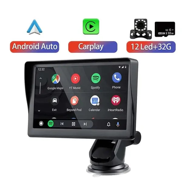 Car radio multimedia system with Bluetooth and GS navigation