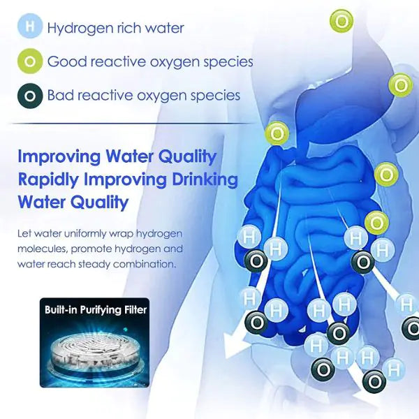 Hydrogen water ionizer machine for detoxification and immune support