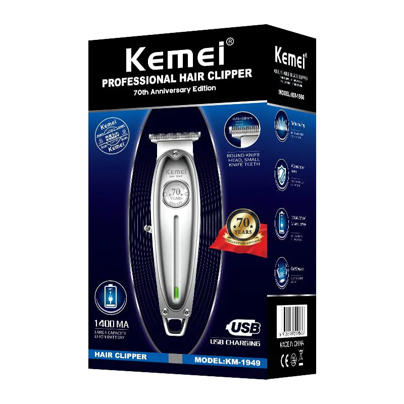 Rechargeable electric barber clipper with long-lasting battery life