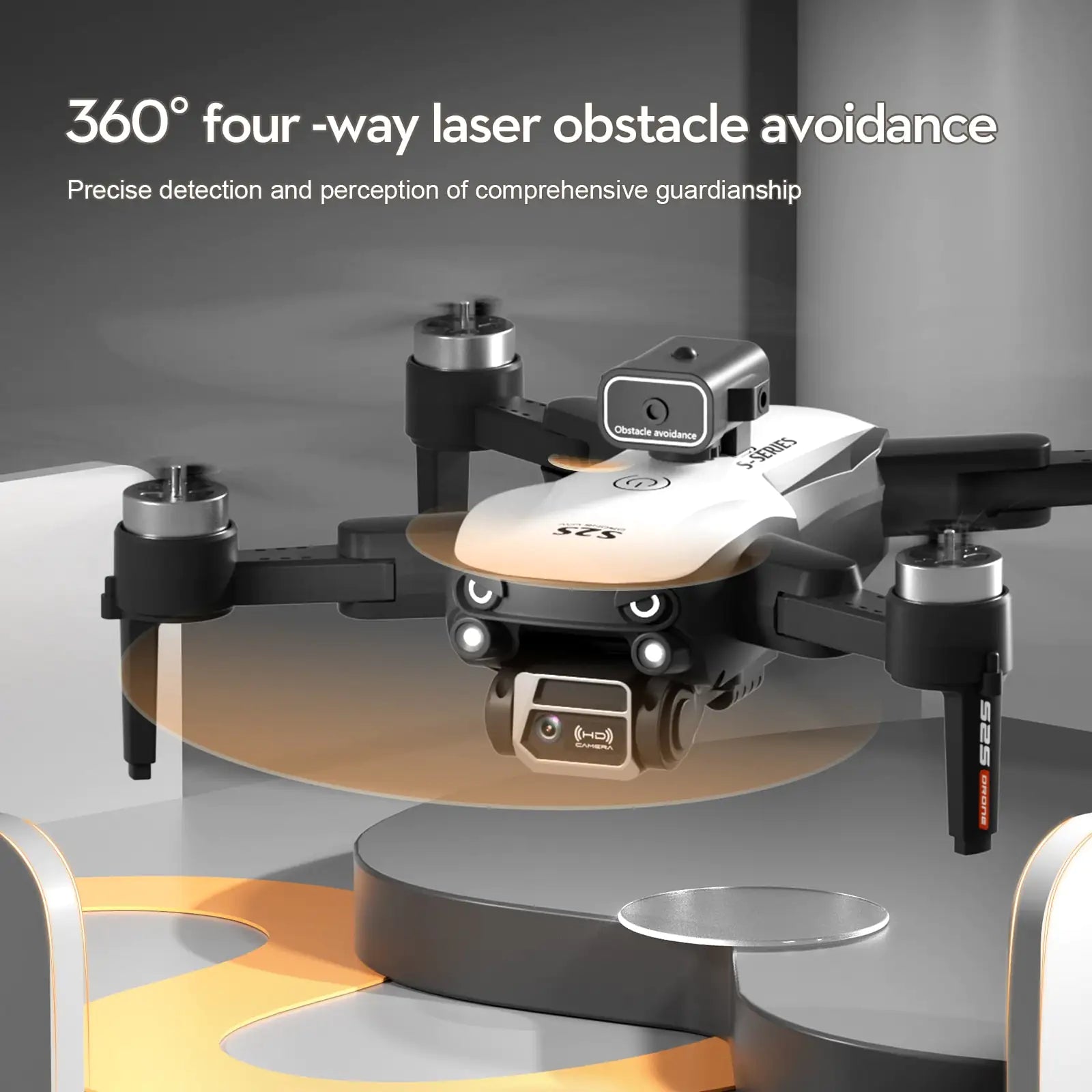 High-resolution mini drone with 4K camera, designed for smooth and clear aerial shots