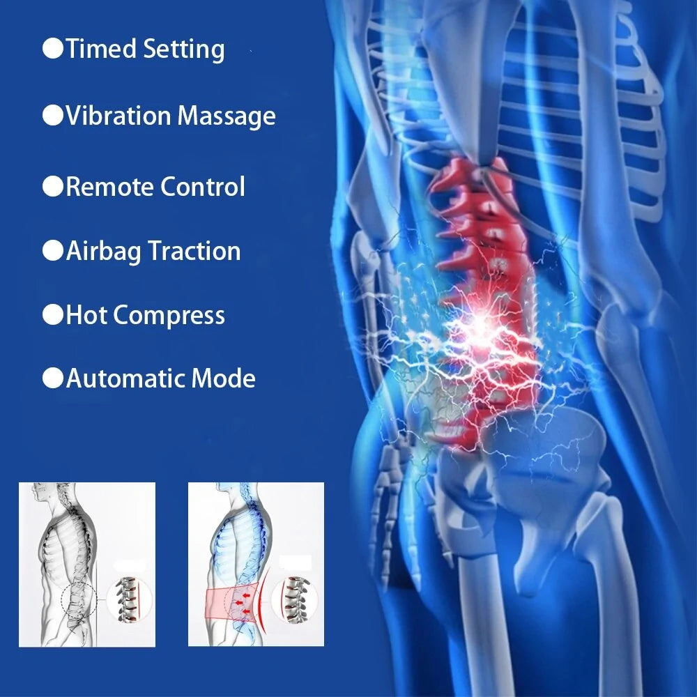 Electric Lumbar Traction Device for Advance Back Pain Relief