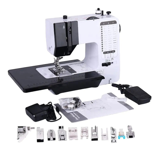 Compact and portable sewing machine foe easy home and travel use