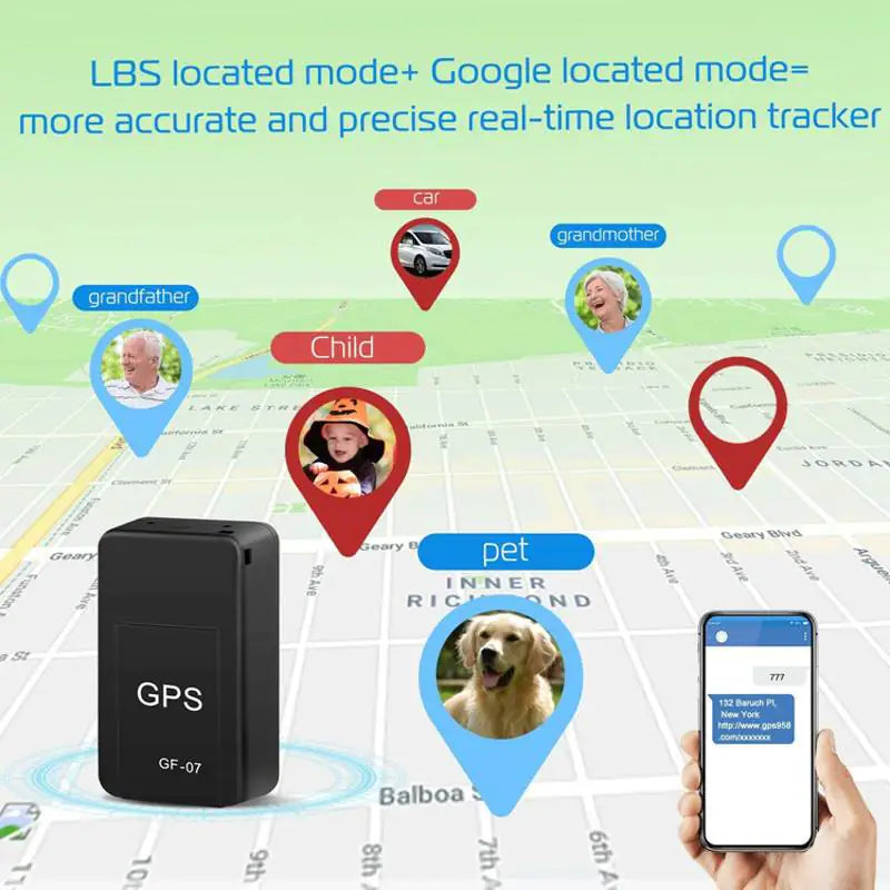 Portable GPS tracker for 24/7 car tracking and location updates