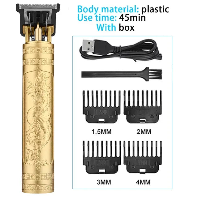 Portable electric hair clipper with adjustable blades for any style