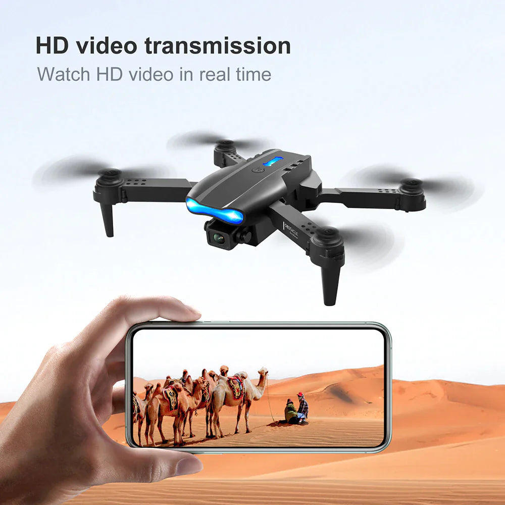 Quadcopter Drone X Pro with Foldable Design, GPS, and 4K HD Dual Camera