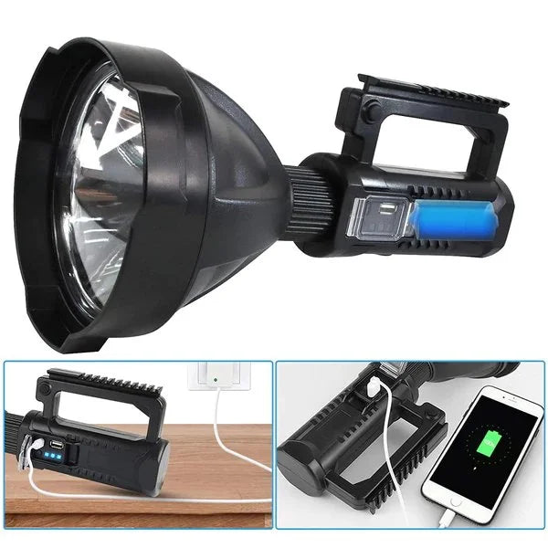 Compact high-lumen flashlight, providing bright and reliable light in any situation