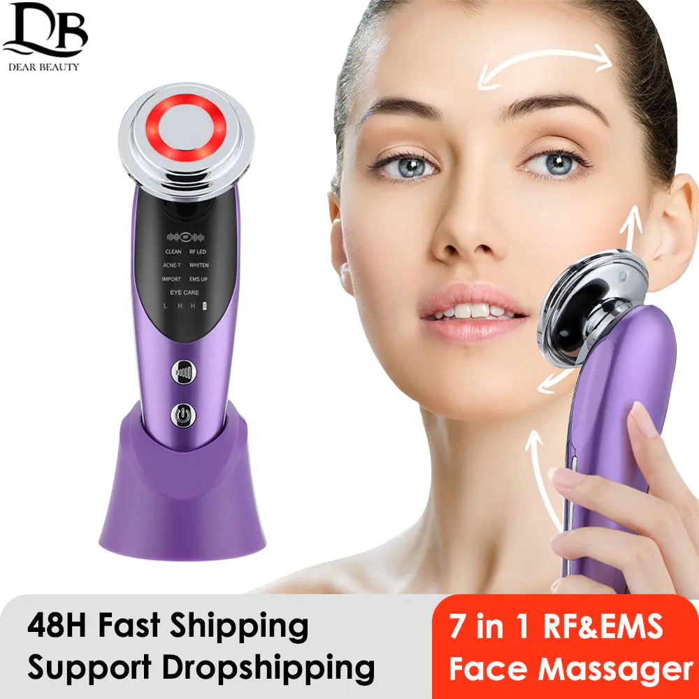 7-in-1 face lift device with anti-aging technology